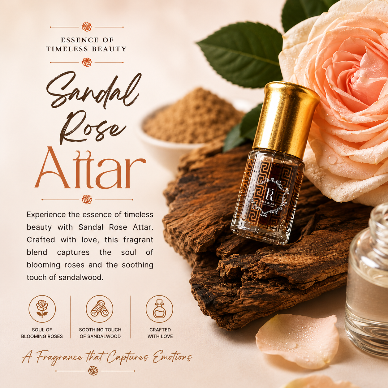 Sandal Rose Attar
