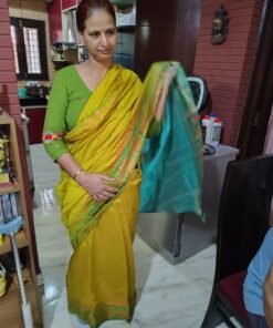 Bagru Print Handwoven Ready to wear Silk Saree